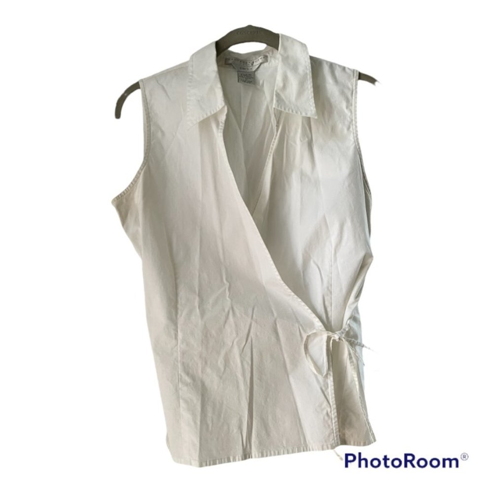 Geoffrey Beene Side Tie Sleeveless Blouse